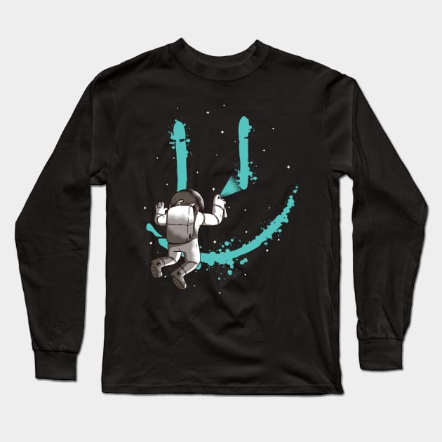 Graffiti Astronaut Long Sleeve T-Shirt by TheRealestDesigns